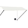 vidaXL Uttrekkbar markise med LED 300x150 cm kremhvit