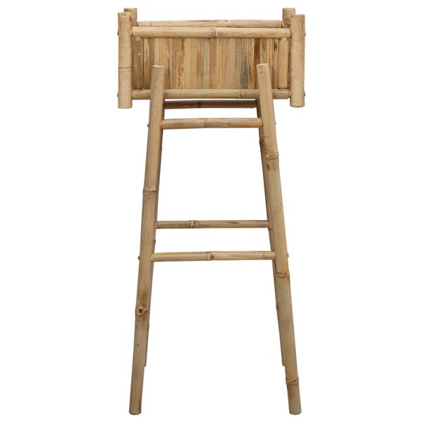 vidaXL Hagepotte med holder Naturlig 50 x 38 x 114 cm Bambus