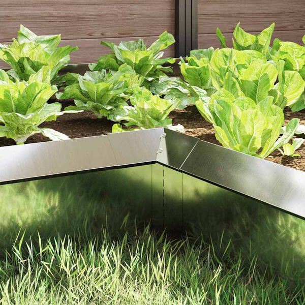 vidaXL Sneglenett sølv 10 x 10 x 25 cm Galvanisert Stål