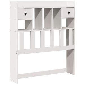 vidaXL Hodegavl med oppbevaring hvit 90 cm heltre furu