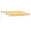 vidaXL Manuell utskiftbar markise sand 4 &times; 3 m Polyester og aluminium
