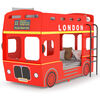 vidaXL K&oslash;yeseng London buss r&oslash;d MDF 90x200 cm