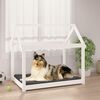 vidaXL Hundeseng hvit 101x70x90 cm heltre furu