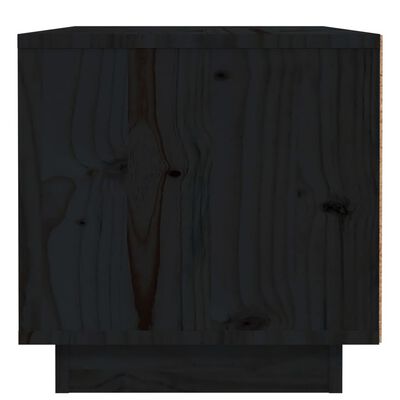 vidaXL Nattbord svart 40x34x35 cm heltre furu