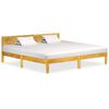 vidaXL Sengeramme heltre mango 200x200 cm