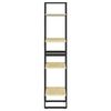 vidaXL Bokhylle 4 nivåer 40x30x140 cm heltre furu