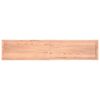 vidaXL Bordplate lysebrun 200x40x(2-6)cm behandlet heltre naturlig