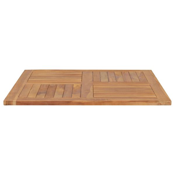 vidaXL Bordplate heltre teak kvadratisk 90x90x2,5 cm