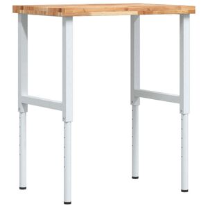 vidaXL Arbeidsbenk 80x60x(73-99,5) cm heltre akasie rektangul&aelig;r