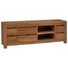 vidaXL TV-benk 110 x 30 x 40 cm Naturlig Massivt Teaktre