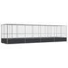 vidaXL Voliere med forlengelse s&oslash;lv 832x207x212 cm st&aring;l