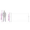 vidaXL Uttrekkbar sidemarkise 140 x 300 cm svart