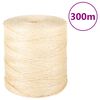 vidaXL Tau 100% sisal 2 mm 300 m