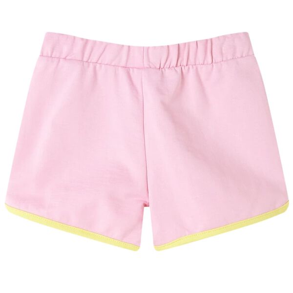 Barneshorts med trim knallrosa 92