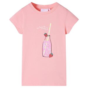T-skjorte for barn rosa 116