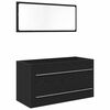 vidaXL Sink Cabinet Svart Eik 90 x 45 x 1.5 cm Konstruert tre