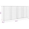 vidaXL Gabion med topp- og bunndekke galvanisert st&aring;l 200x20x85 cm