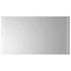vidaXL LED Badevindu med speil Gjennomsiktig 90 x 50 cm herdet glass