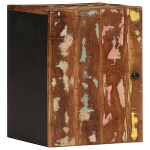 vidaXL Veggskap for baderom 38x33x48 cm gjenvunnet heltre