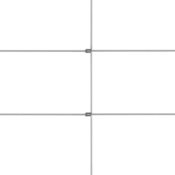 vidaXL Hagegjerde galvanisert st&aring;l 50x1,25 m s&oslash;lv