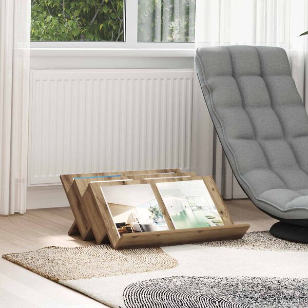 vidaXL Magasinreol Artisan Eik 65 x 53 x 28,5 cm Konstruert tre