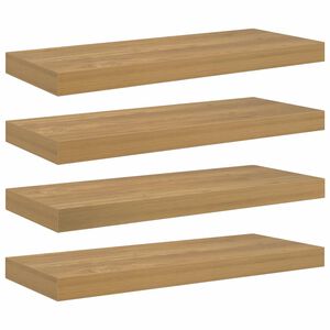 vidaXL Vegghylle Veggmontert 4 pcs Brun 50 x 23 x 4 cm Konstruert tre