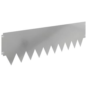 vidaXL Gjerdekant 20 stk. 103 x 30 cm St&aring;l S&oslash;lv