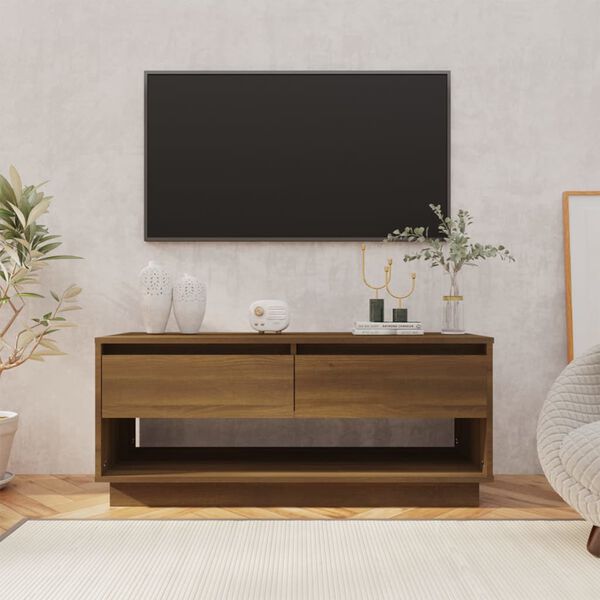 vidaXL TV-benk sonoma eik 102x41x44 cm konstruert tre
