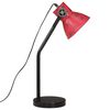 vidaXL Skrivebordslampe 25 W m&oslash;rker&oslash;d 17x17x60 cm E27