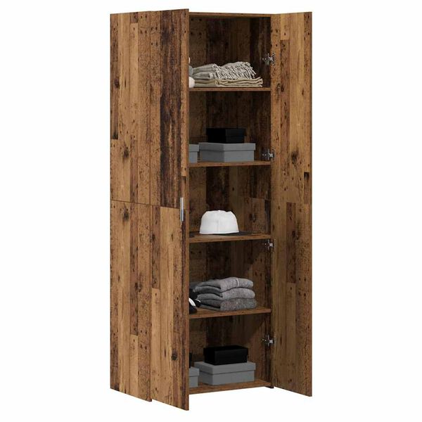 vidaXL H&oslash;yskap 2 pcs Gammelt tre 70 x 42,5 x 185 cm