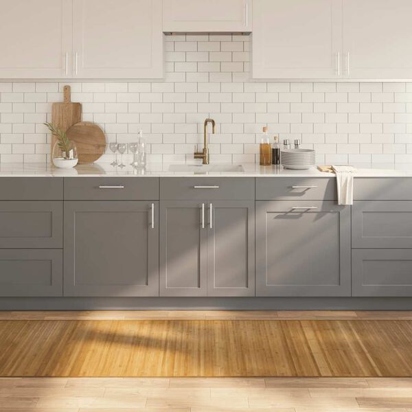 vidaXL Teppe rektangul&aelig;r naturell 80x1000 cm bambus