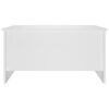 vidaXL Salongbord hvit 80x55,5x41,5 cm konstruert tre