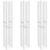 vidaXL Gabionkurver 3 stk galvanisert st&aring;l 25x25x197 cm
