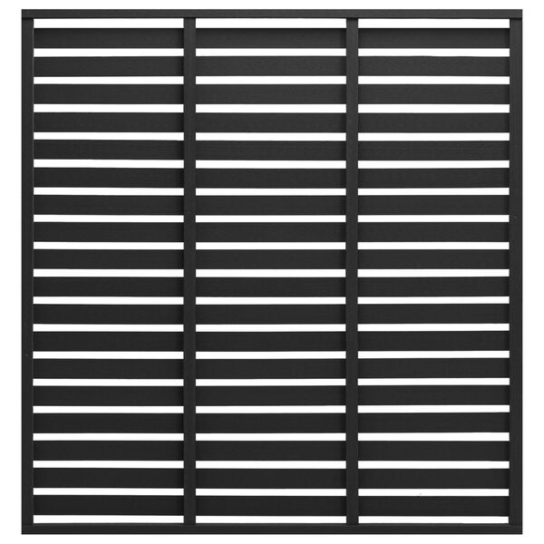 vidaXL Gjerdepanel WPC 180x180 cm svart