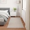 vidaXL Kunstpels Kanin Teppe Olite Beige 100 x 200 cm Polyester