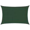 vidaXL Solseil 160 g/m² mørkegrønn 3x5 m HDPE
