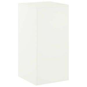vidaXL Planteholder Hvit 40 x 40 x 80 cm St&aring;l