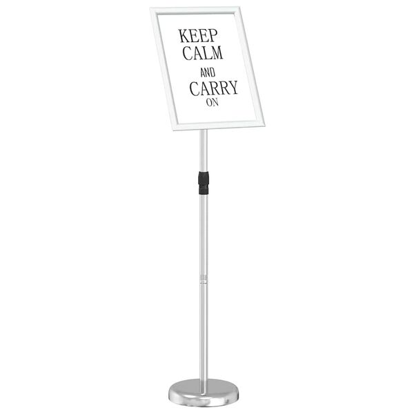 vidaXL Messe Utstillinger s&oslash;lv 25 x 25 x 125 cm Aluminium