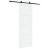 vidaXL Skyved&oslash;r Hvit og svart 83 x 232 cm Heltre furu