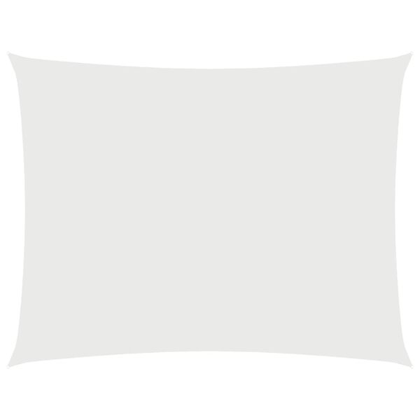 vidaXL Solseil oxfordstoff rektangulær 2x3,5 m hvit