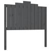 vidaXL Sengegavl gr&aring; 106x4x110 cm heltre furu