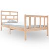 vidaXL Sengeramme heltre furu 90x190 cm Single