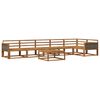 vidaXL Utend&oslash;rs sofa-sett 7 pcs Naturlig Solid akasietre