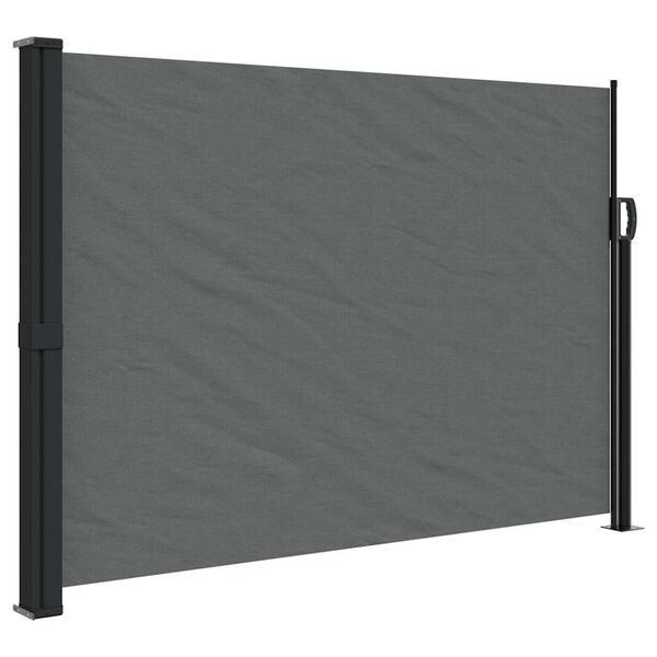 vidaXL Uttrekkbar sidemarkise antrasitt 140x300 cm