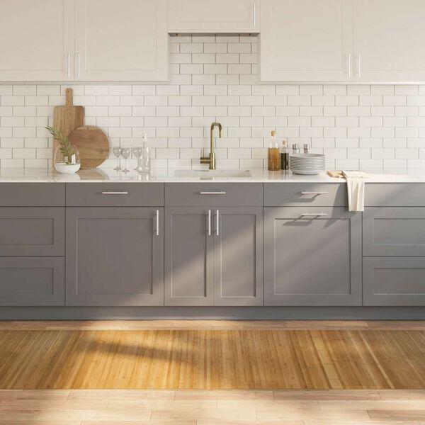 vidaXL Teppe rektangul&aelig;r naturell 80x300 cm bambus