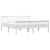 vidaXL Sengeramme hvit heltre furu 180x200 cm