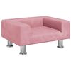 vidaXL Hundeseng rosa 50x40x26,5 cm fl&oslash;yel