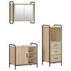 vidaXL Baderomsskapsett 3 stk. Sonoma eik 40 x 36 x 109,5 cm