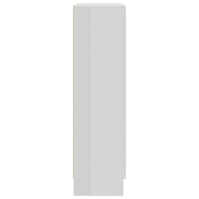 vidaXL Vitrineskap høyglans hvit 82,5x30,5x115 cm sponplate
