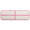 vidaXL Oppbl&aring;sbar gymnastikkmatte med pumpe 300x100x20 cm PVC rosa